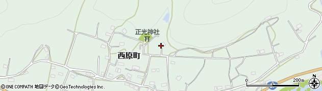 京都府綾部市西原町谷口周辺の地図