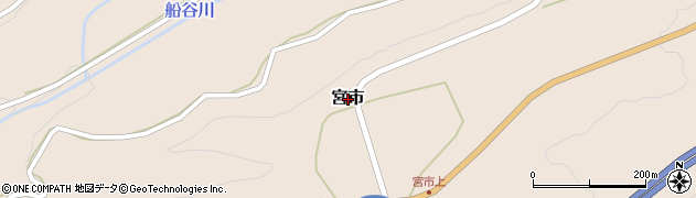 鳥取県江府町（日野郡）宮市周辺の地図