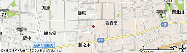 愛知県一宮市大和町苅安賀観音堂130周辺の地図
