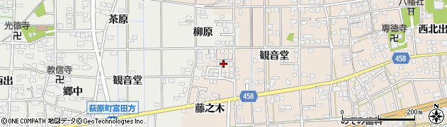 愛知県一宮市大和町苅安賀観音堂132周辺の地図