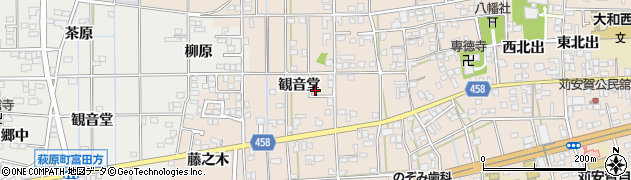愛知県一宮市大和町苅安賀観音堂96周辺の地図