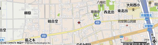 愛知県一宮市大和町苅安賀観音堂66周辺の地図