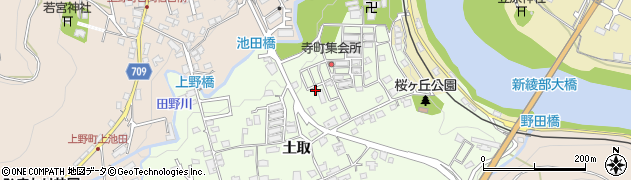京都府綾部市寺町（農屋敷）周辺の地図
