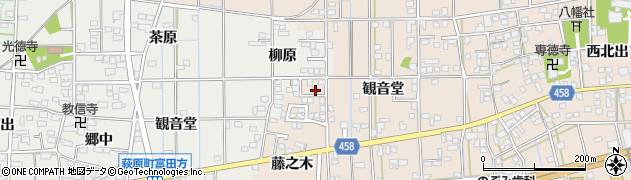 愛知県一宮市大和町苅安賀観音堂136周辺の地図