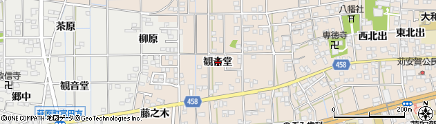 愛知県一宮市大和町苅安賀観音堂102周辺の地図