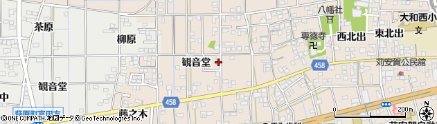 愛知県一宮市大和町苅安賀観音堂92周辺の地図