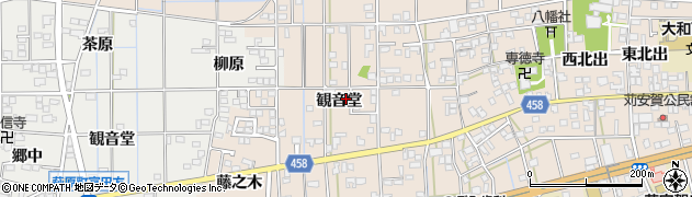 愛知県一宮市大和町苅安賀観音堂101周辺の地図