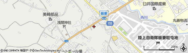 静岡県御殿場市板妻169周辺の地図
