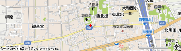 愛知県一宮市大和町苅安賀花井町裏2867周辺の地図