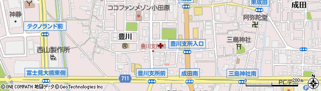 小田原成田郵便局周辺の地図