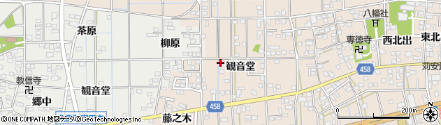 愛知県一宮市大和町苅安賀観音堂121周辺の地図