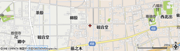 愛知県一宮市大和町苅安賀観音堂122周辺の地図