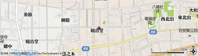 愛知県一宮市大和町苅安賀観音堂100周辺の地図