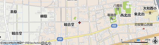 愛知県一宮市大和町苅安賀観音堂78周辺の地図