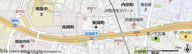 京都府福知山市東岡町周辺の地図