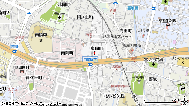 〒620-0892 京都府福知山市東岡町の地図