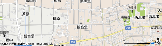 愛知県一宮市大和町苅安賀観音堂21周辺の地図