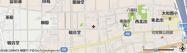 愛知県一宮市大和町苅安賀観音堂58周辺の地図