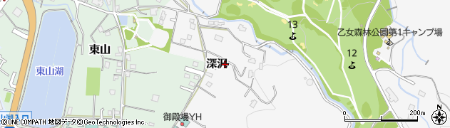 静岡県御殿場市深沢3849周辺の地図