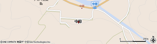 鳥取県八頭郡若桜町中原周辺の地図
