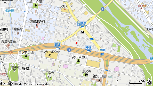 〒620-0882 京都府福知山市東堀の地図