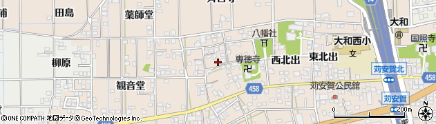 愛知県一宮市大和町苅安賀（花井町裏）周辺の地図
