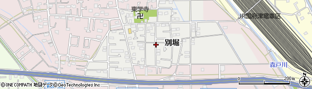 神奈川県小田原市別堀周辺の地図