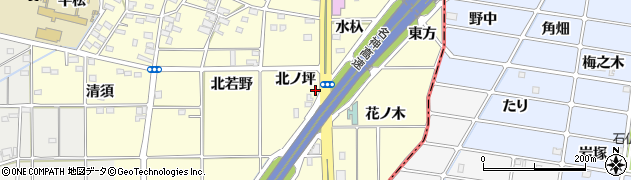 愛知県一宮市千秋町町屋（北ノ坪）周辺の地図