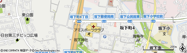 ナフコ坂下店周辺の地図