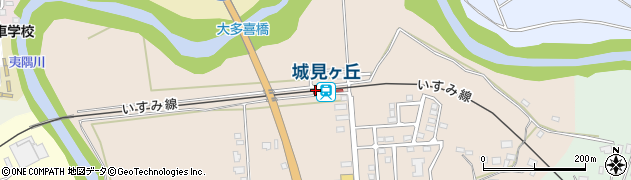 千葉県夷隅郡大多喜町周辺の地図