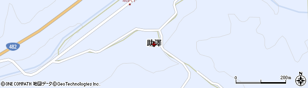 鳥取県江府町（日野郡）助澤周辺の地図