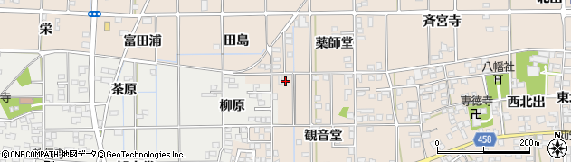 愛知県一宮市大和町苅安賀観音堂1周辺の地図