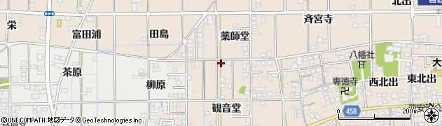 愛知県一宮市大和町苅安賀観音堂16周辺の地図