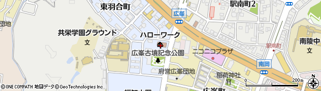 福知山公共職業安定所周辺の地図