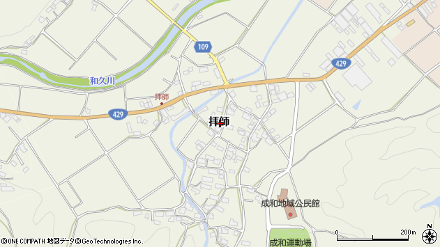 〒620-0955 京都府福知山市拝師の地図
