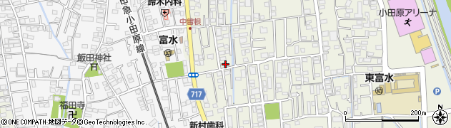 神奈川県小田原市中曽根34周辺の地図