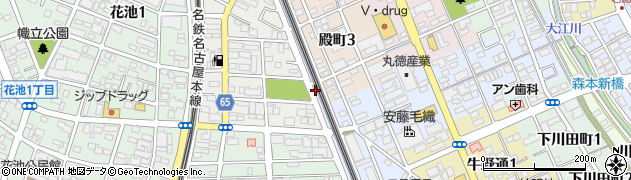 愛知県一宮市一宮（下仲畑）周辺の地図