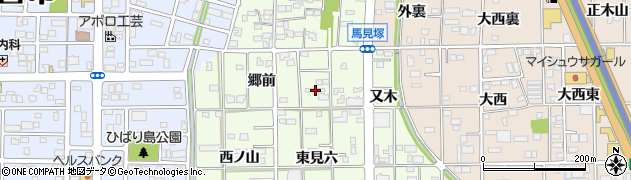 愛知県一宮市馬見塚郷前60周辺の地図