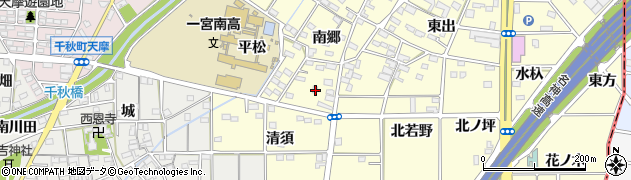 愛知県一宮市千秋町町屋南郷1276周辺の地図