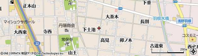 愛知県一宮市浅野高見9周辺の地図