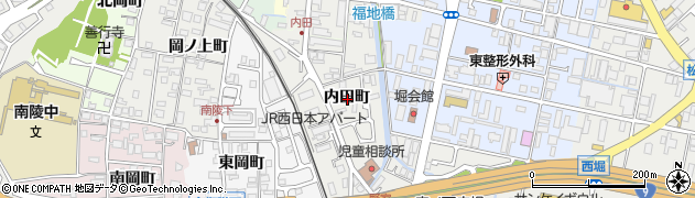 京都府福知山市内田町周辺の地図