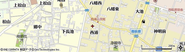 愛知県一宮市西萩原18周辺の地図