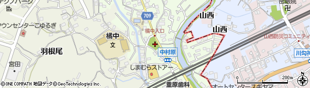 中村原公園周辺の地図