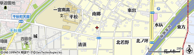 愛知県一宮市千秋町町屋南郷1277周辺の地図