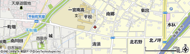 愛知県一宮市千秋町町屋南郷26周辺の地図