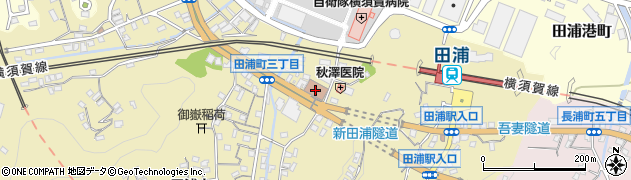 田浦郵便局 ＡＴＭ周辺の地図