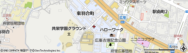 京都府福知山市東羽合町周辺の地図