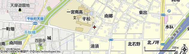 愛知県一宮市千秋町町屋南郷22周辺の地図