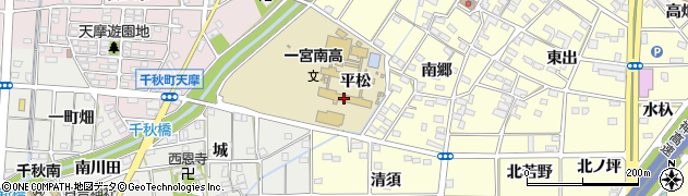 愛知県立一宮南高等学校周辺の地図