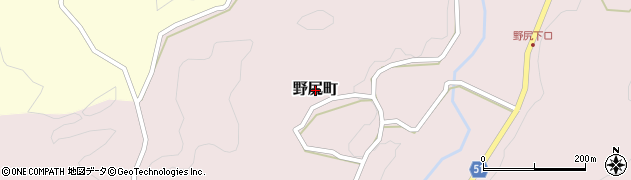 島根県出雲市野尻町周辺の地図